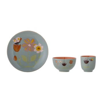 Vaisselle pour enfant Meadow grès 3 pièces - Fleurs - Bloomingville