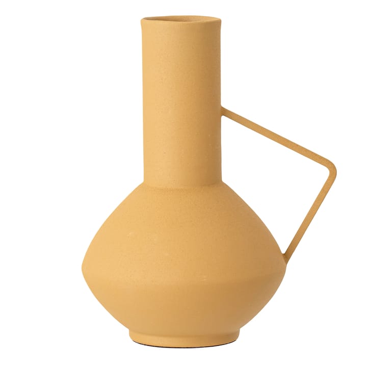 Vase en métal avec poignée Bloomingville 21 cm - Jaune - Bloomingville