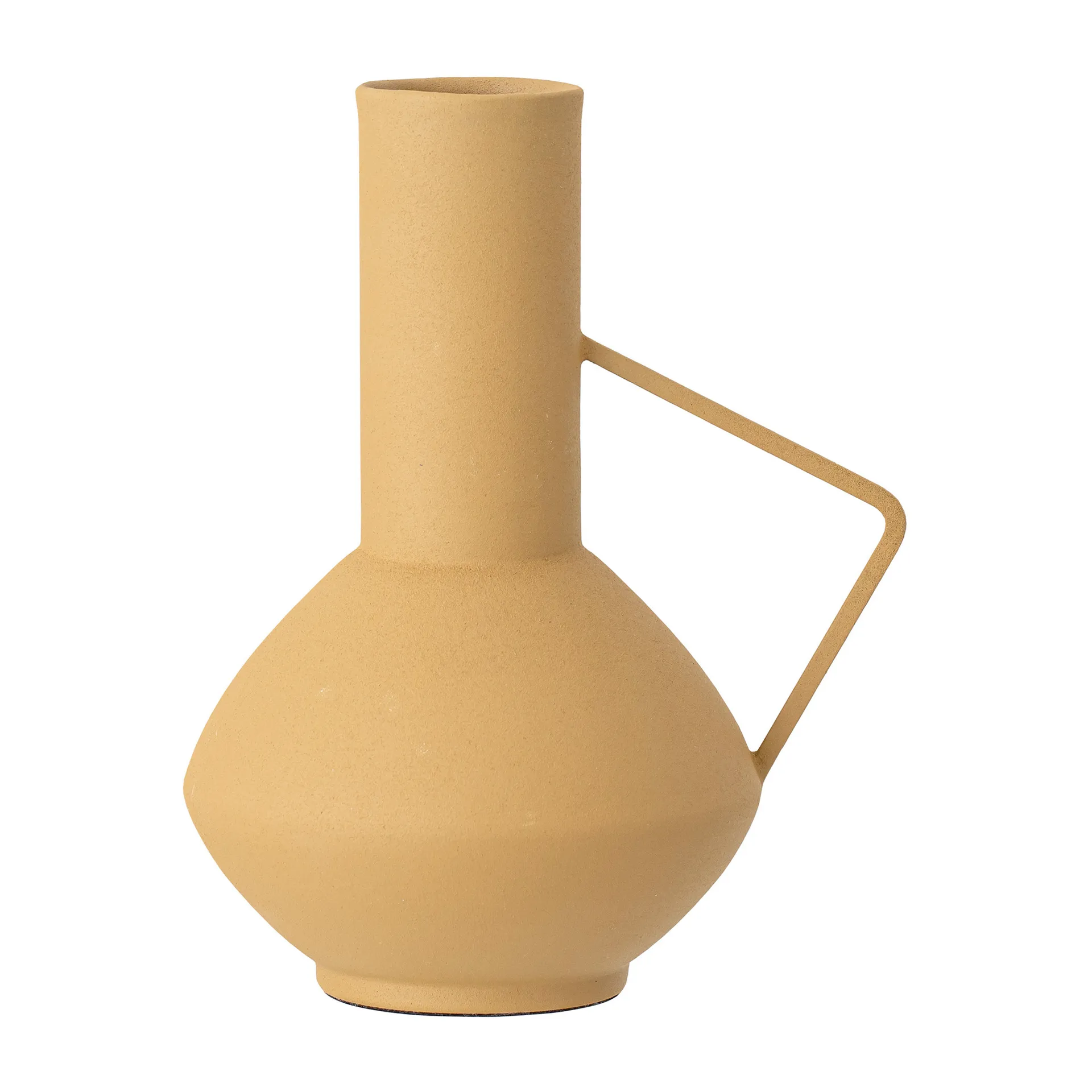 Vase en métal avec poignée Bloomingville 21 cm, Jaune Bloomingville