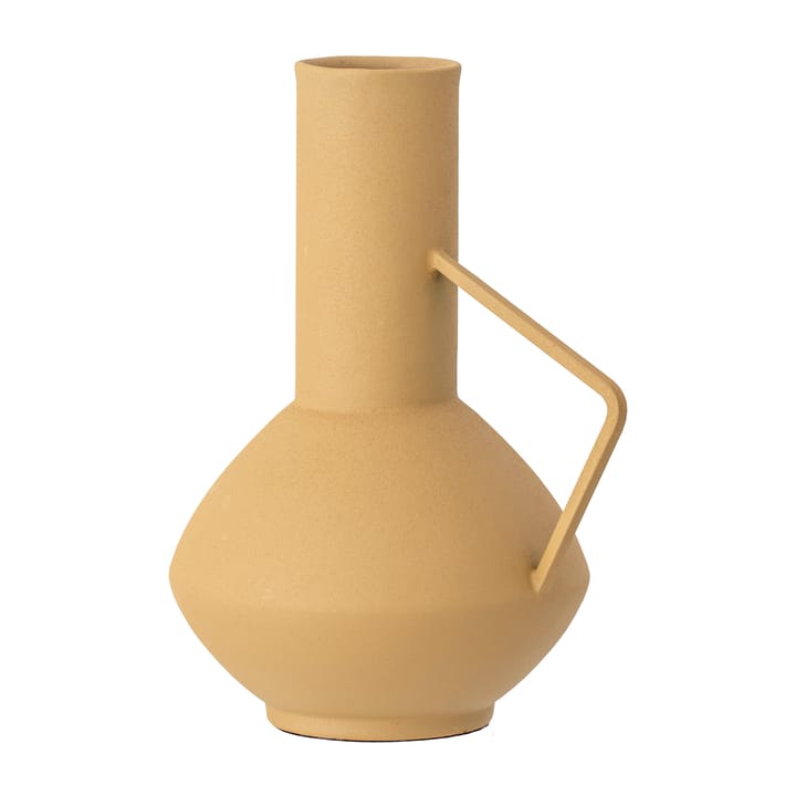 Vase en métal avec poignée Bloomingville 21 cm, Jaune Bloomingville