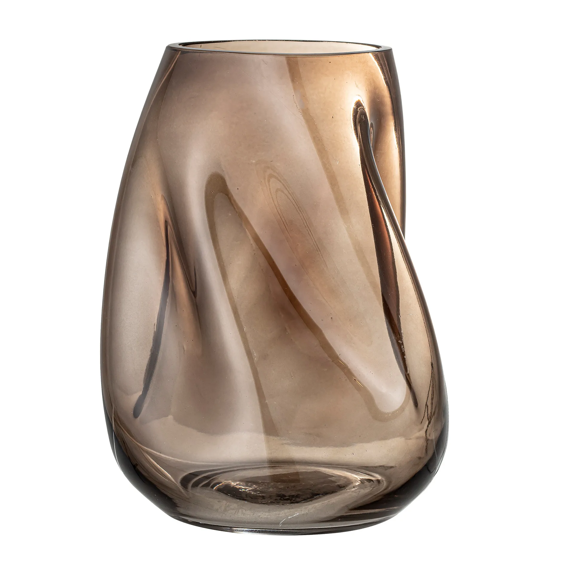 Vase en verre Bloomingville 26 cm, Marron Bloomingville
