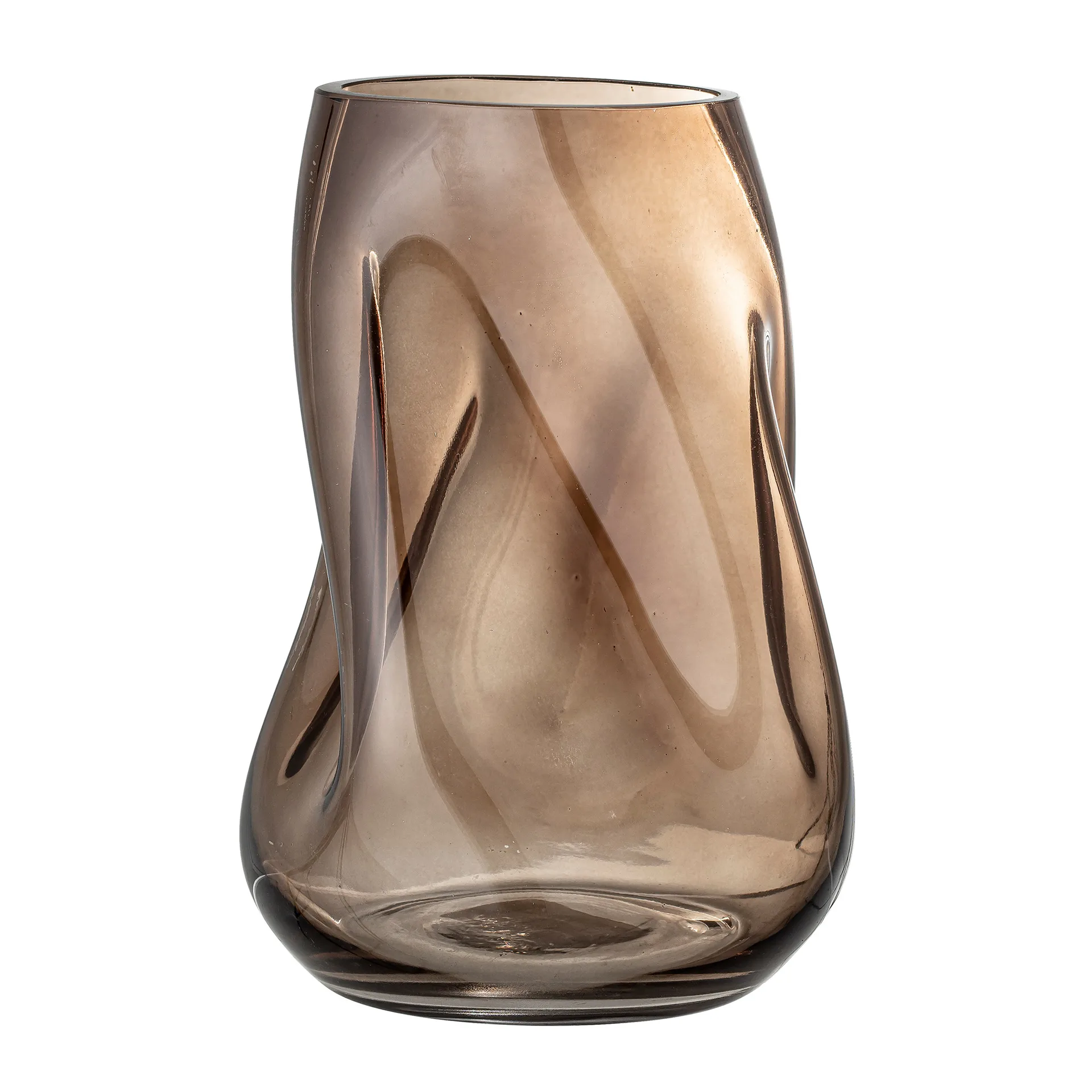 Vase en verre Bloomingville 26 cm, Marron Bloomingville