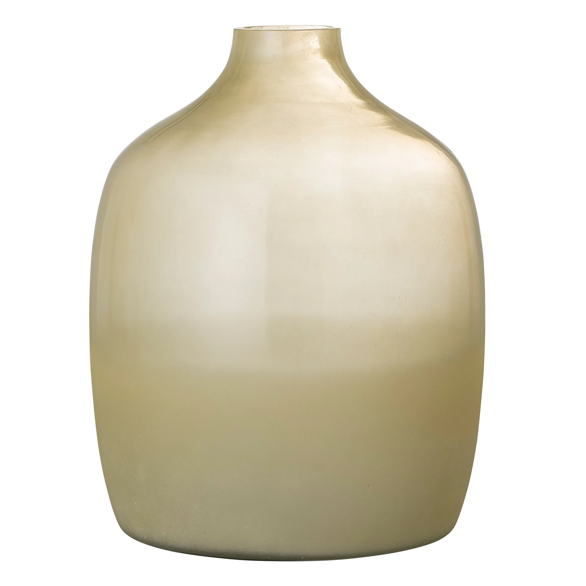 Vase en verre Idima 30 cm, Jaune Bloomingville