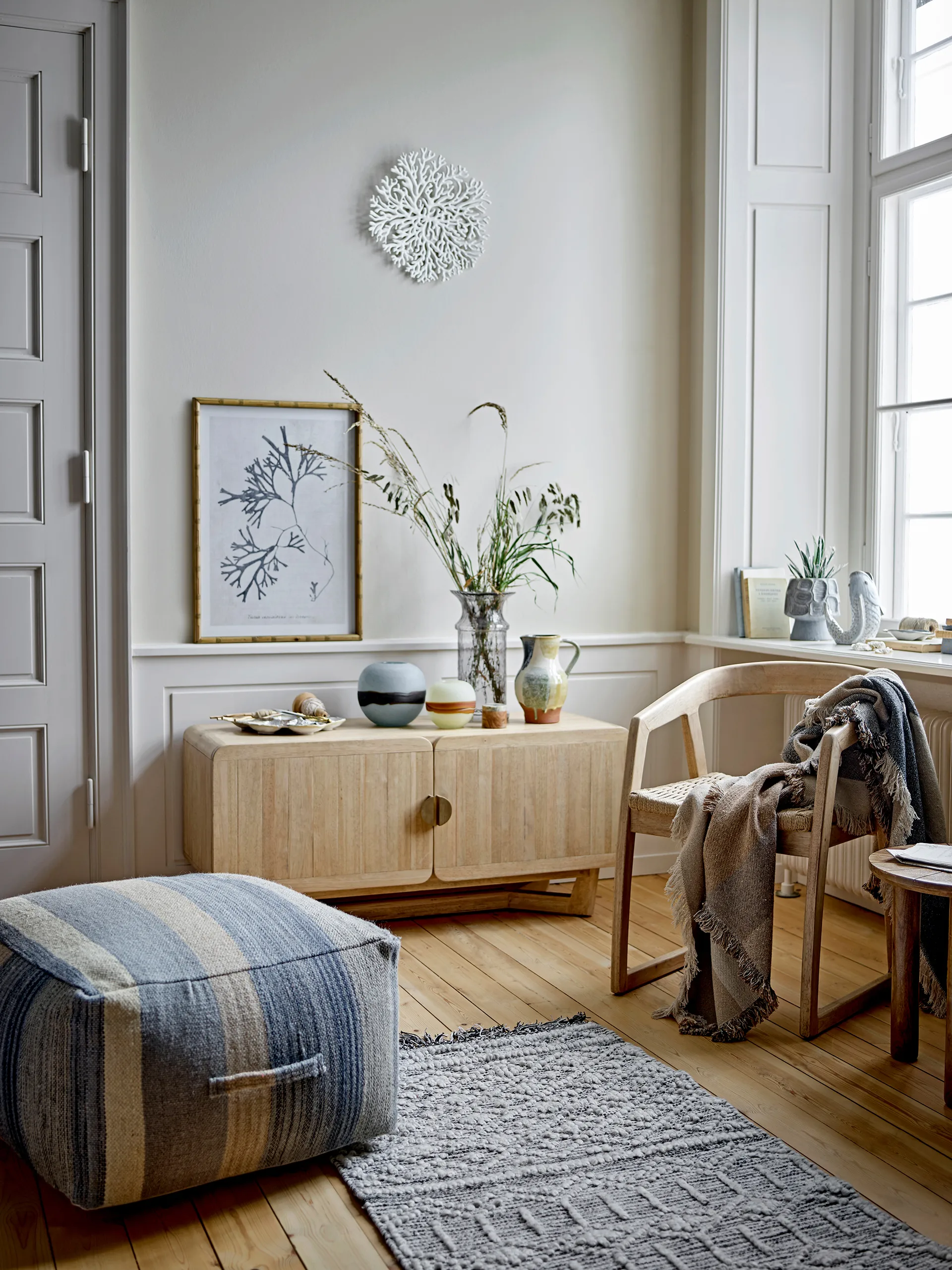 Vase Hiro 21 cm, Bleu Bloomingville