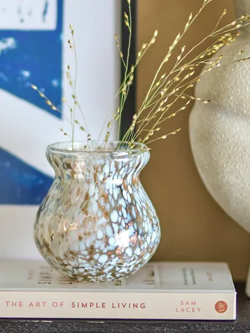 Vase Jazmine Ø8x8 cm - Gold-glass - Bloomingville