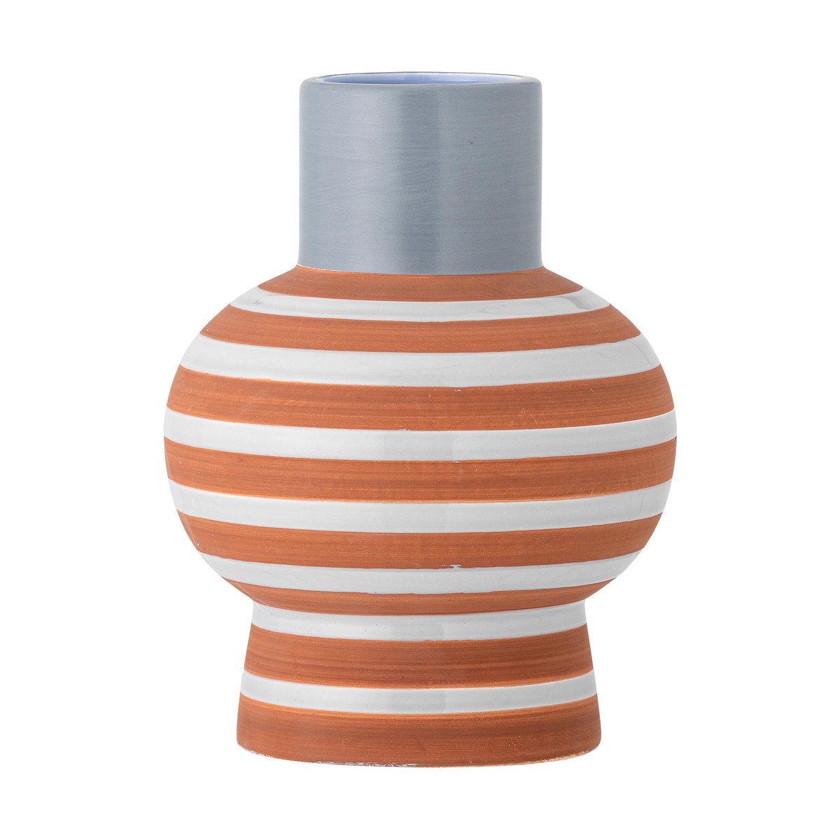 Bloomingville Vase Lindir 19 cm Bleu-brun | Design Scandinave | Vases | Bleu