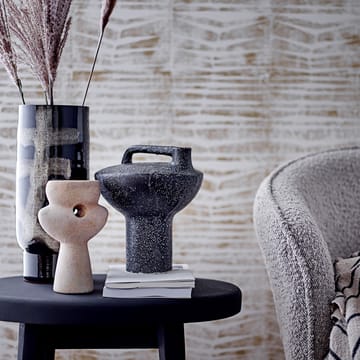Vase Lori terre cuite 19,5 cm - Noir - Bloomingville