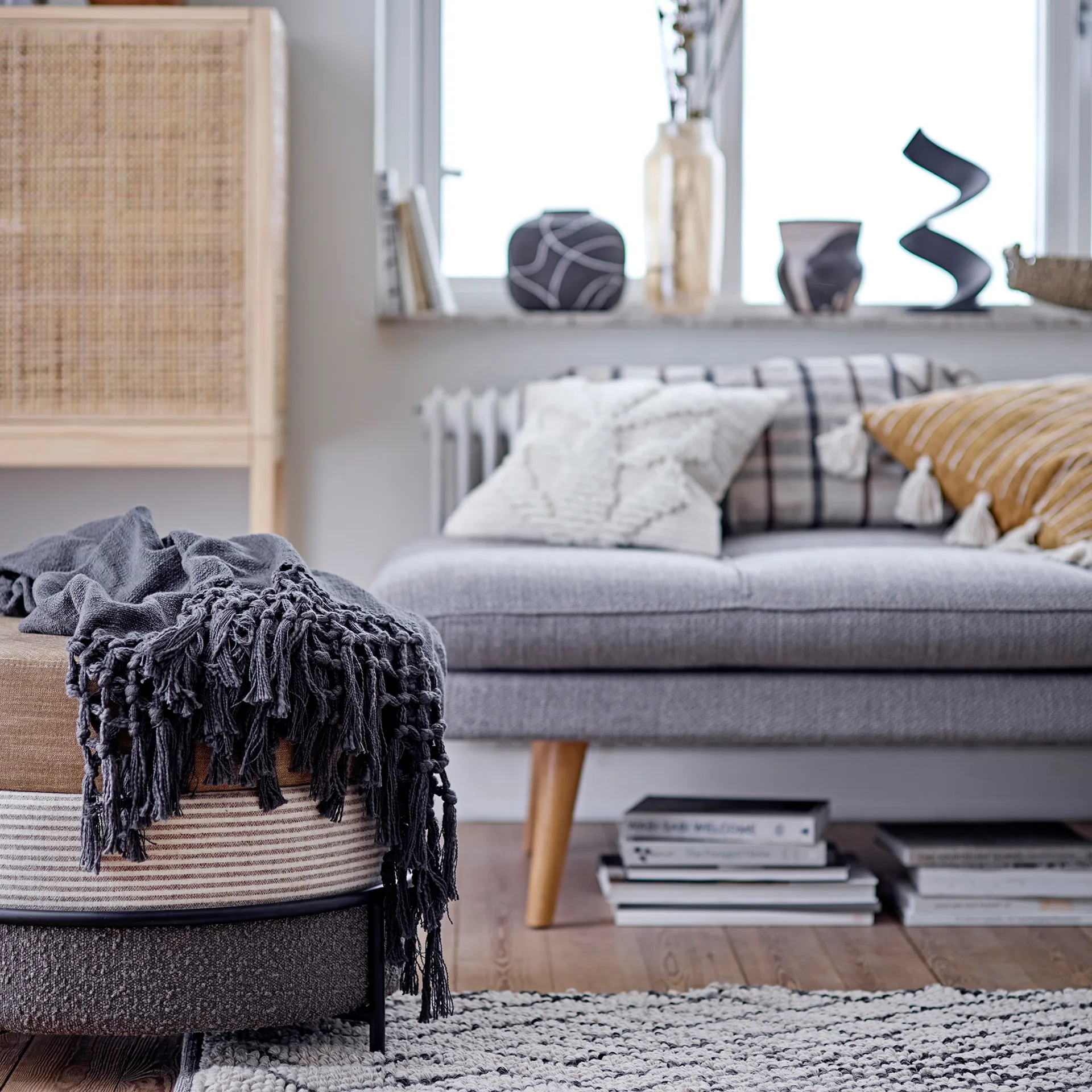 Vase Niza terre cuite 16,5 cm, Noir Bloomingville