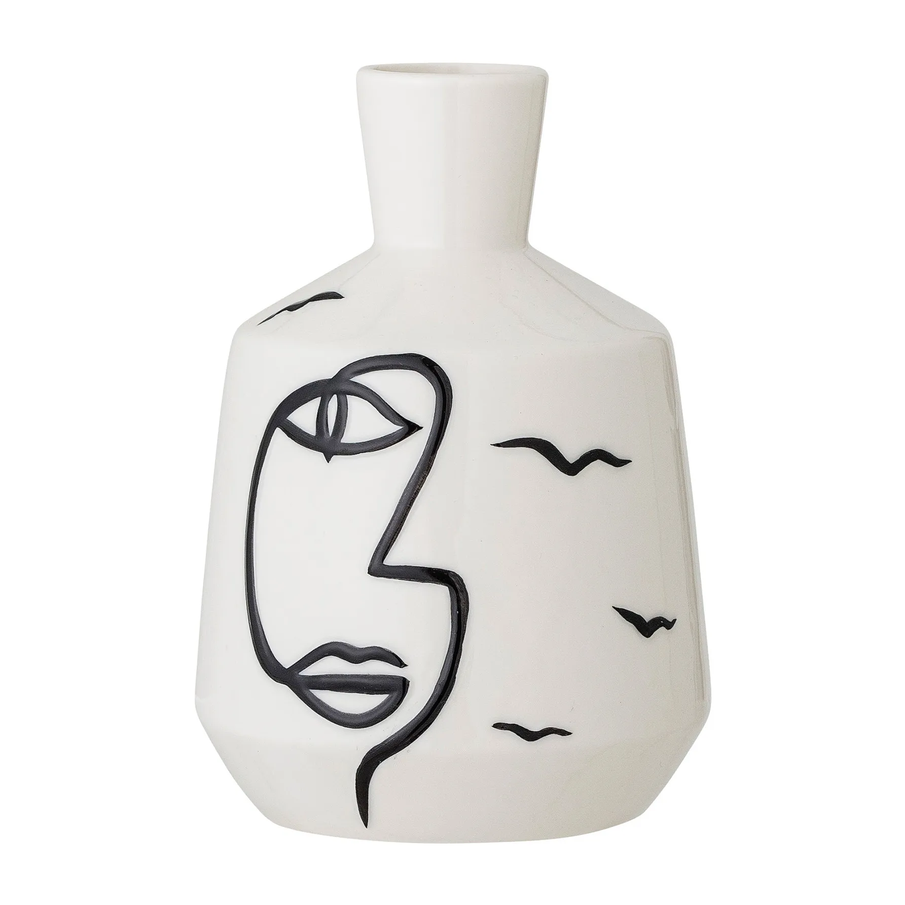 Vase Norma 15,5 cm, Blanc Bloomingville