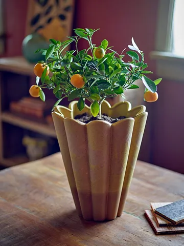 Vase Penn 25,5x29 cm - Jaune - Bloomingville