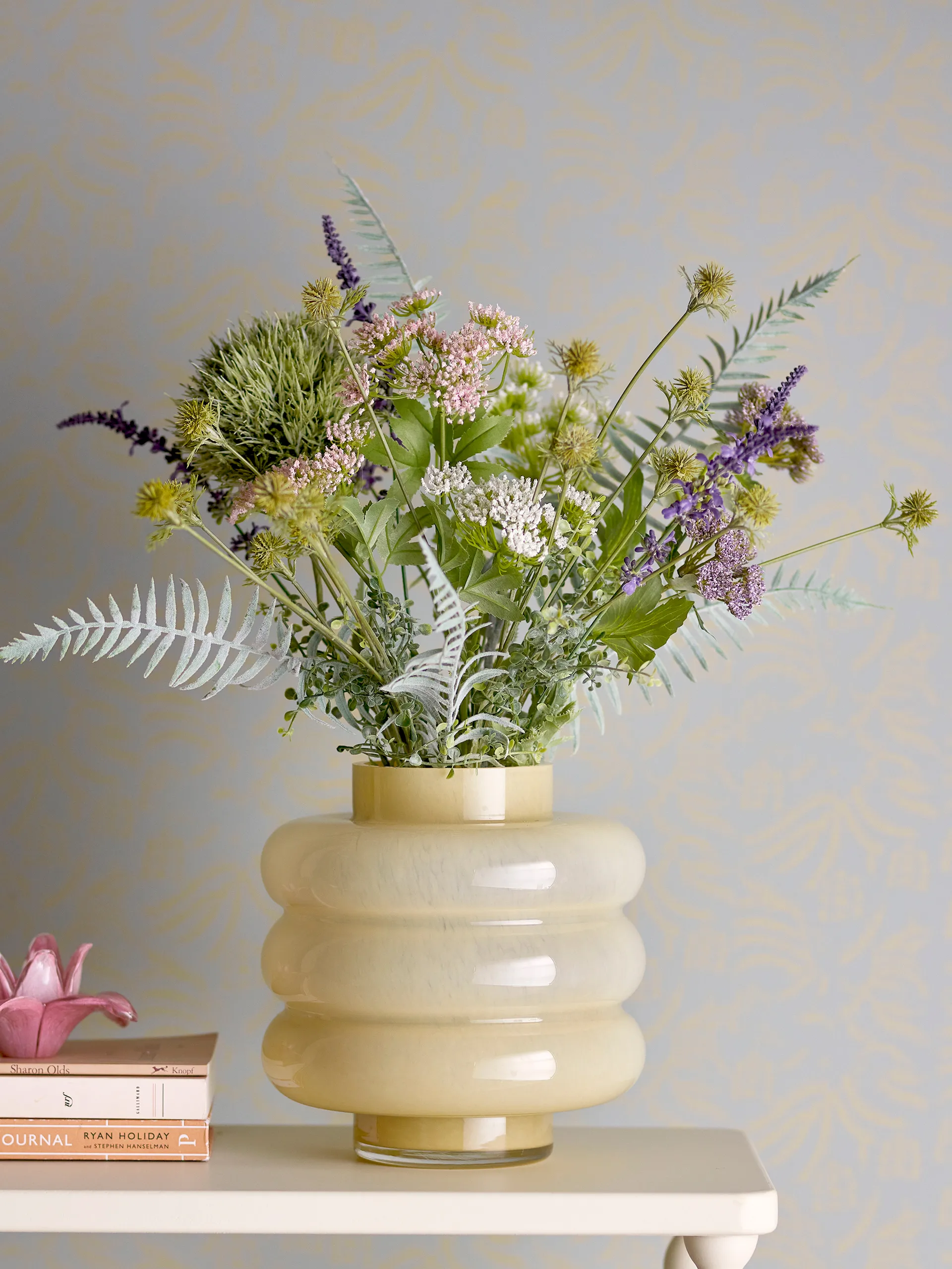 Vase Sahara Ø21,5x22 cm, Jaune Bloomingville