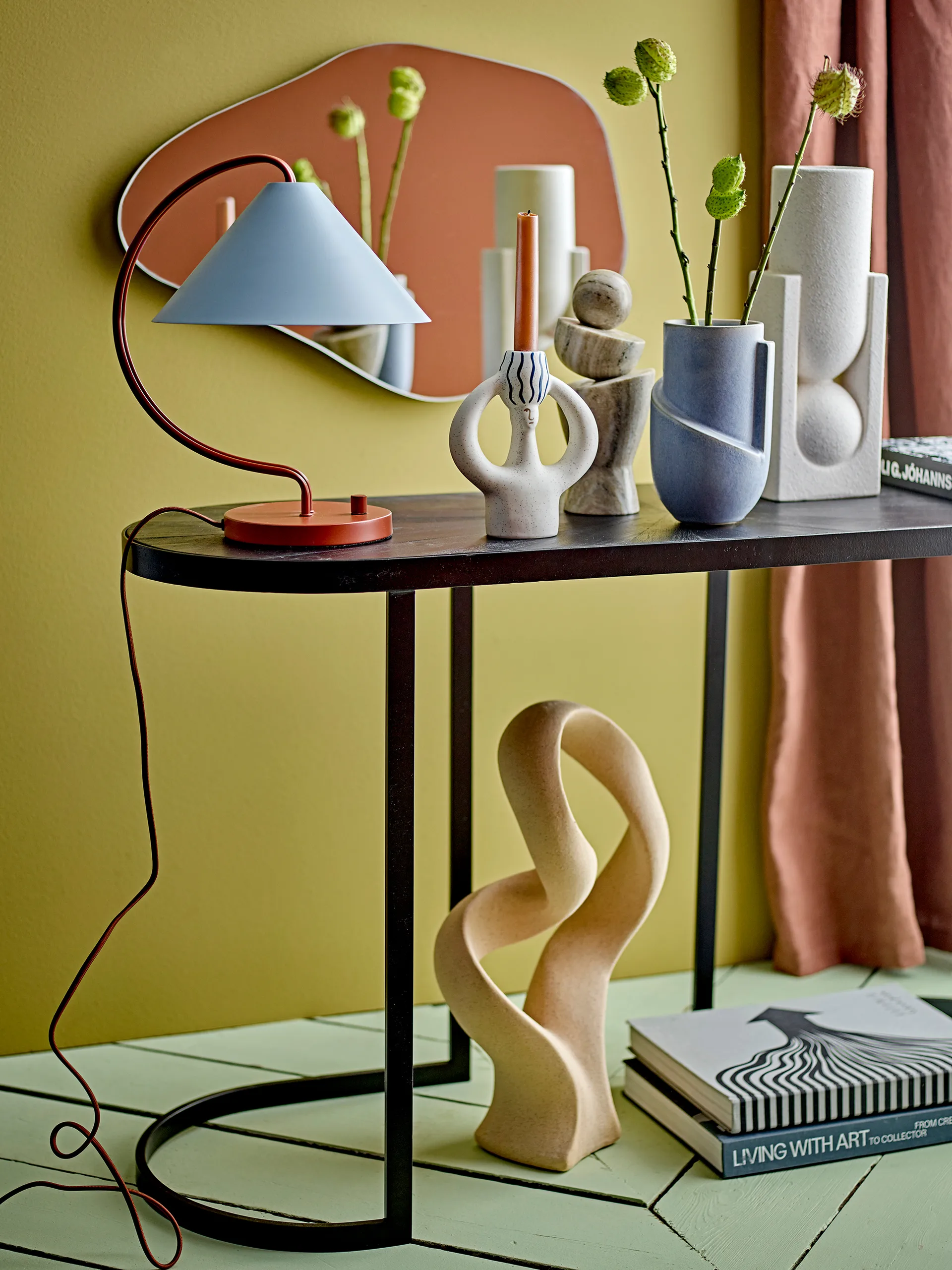 Vase Salome 34 cm, Blanc Bloomingville