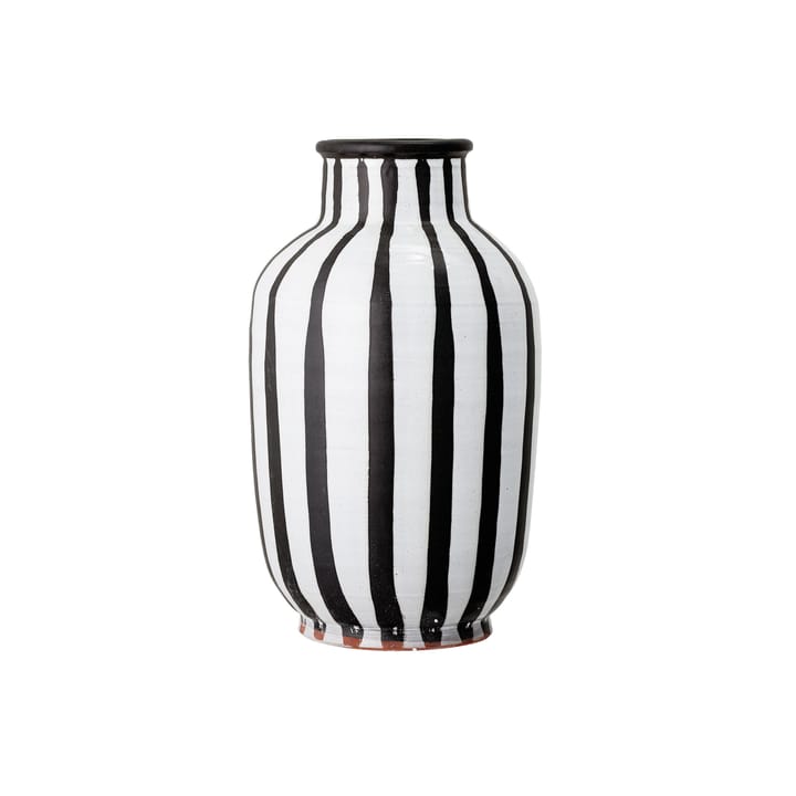 Vase Schila terre cuite 44 cm - Noir-blanc - Bloomingville
