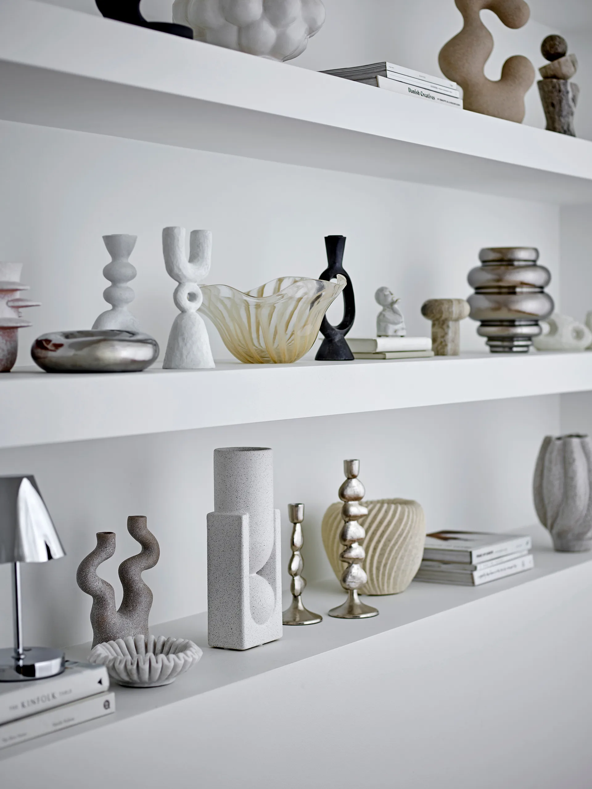 Vase Zorya 24 cm, Argent Bloomingville