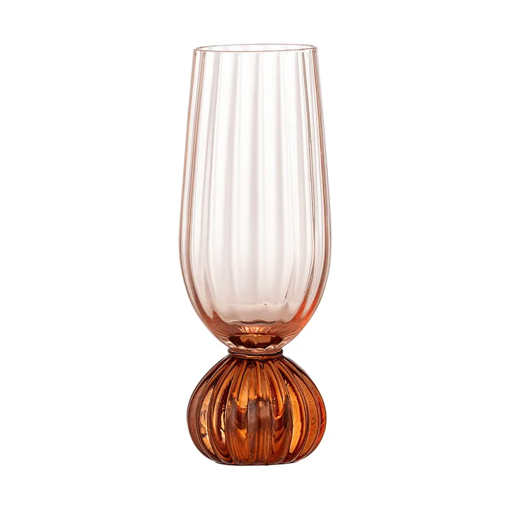 Verre à champagne Taurin 25 cl - Rose - Bloomingville