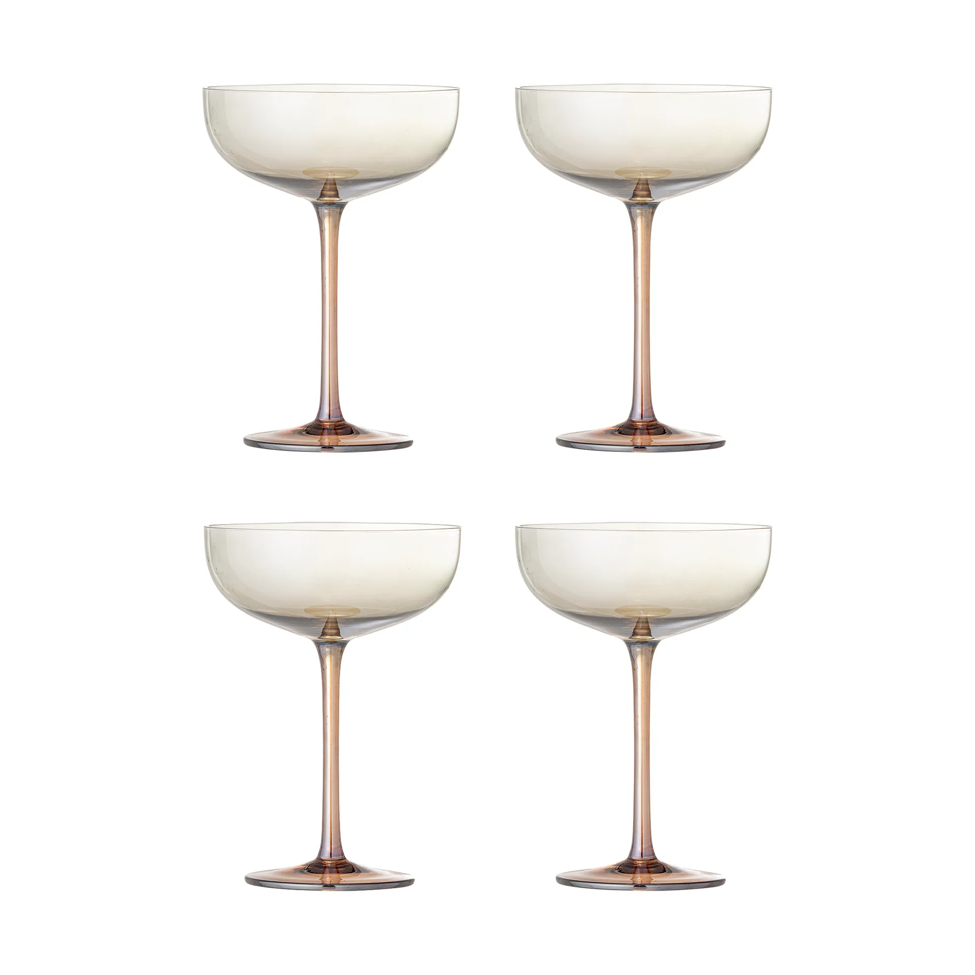 Verre à cocktail Aston, lot de 4, Bronze Bloomingville