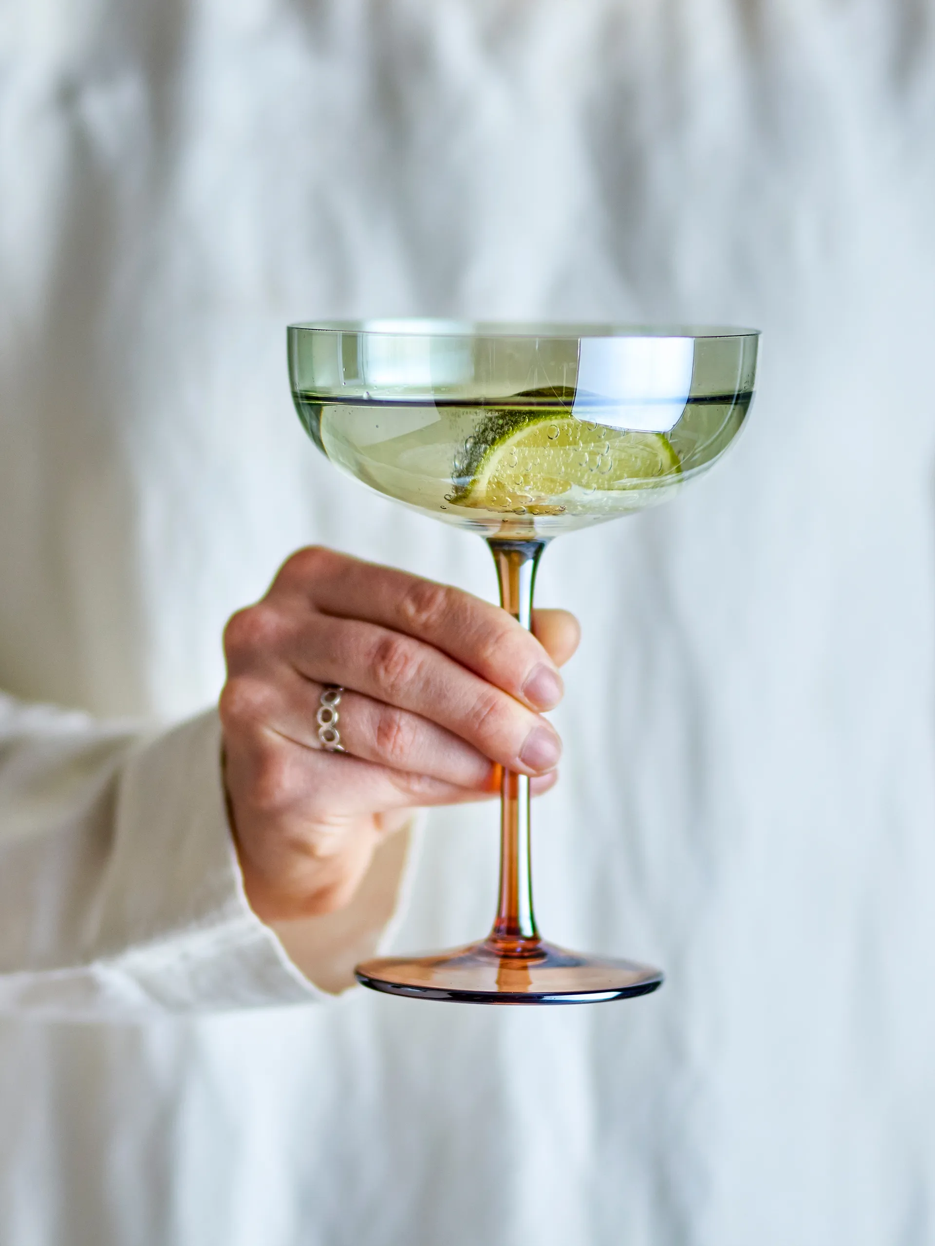 Verre à cocktail Aston, lot de 4, Bronze Bloomingville