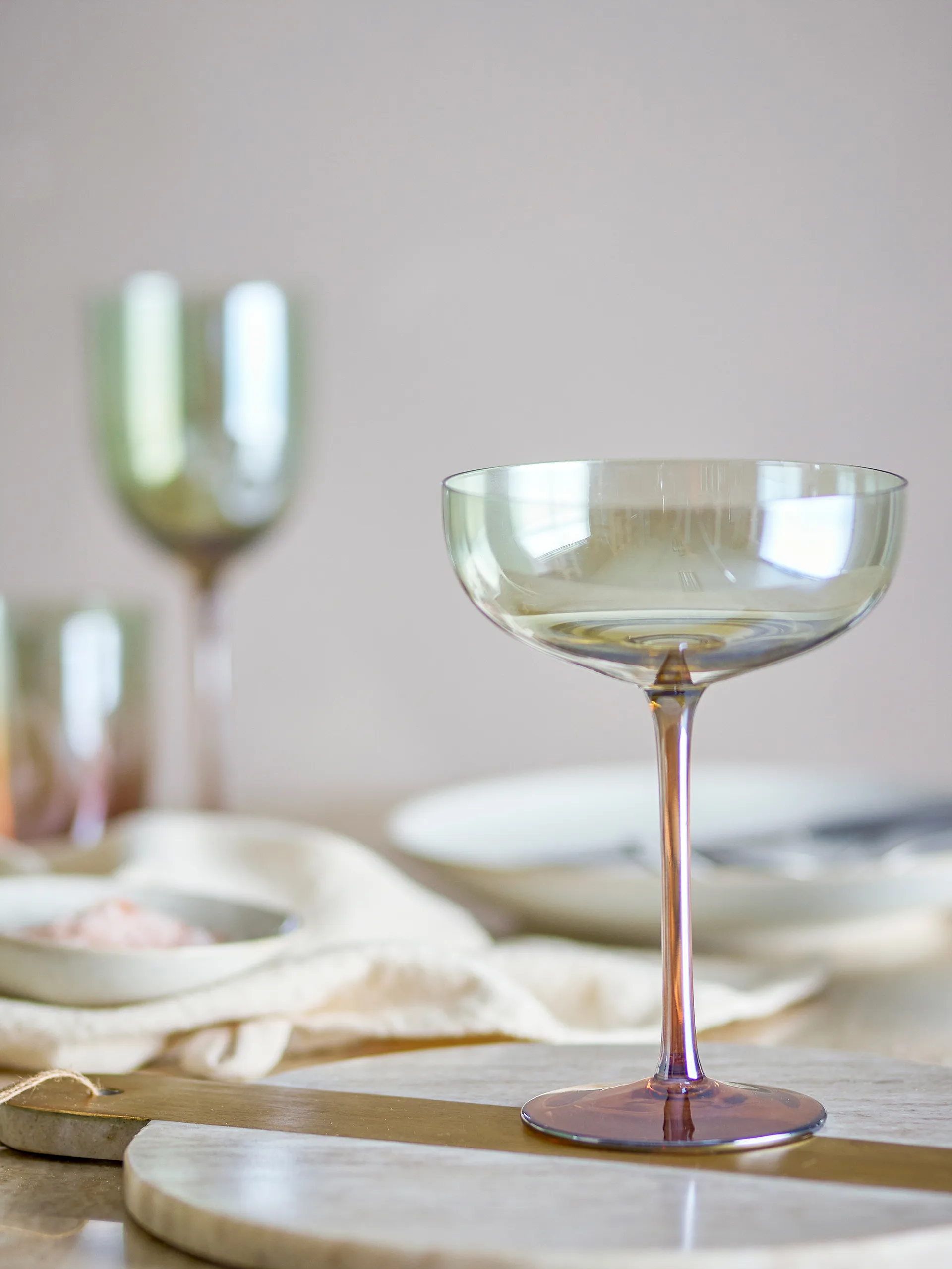 Verre à cocktail Aston, lot de 4, Bronze Bloomingville