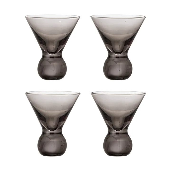 Verre à cocktail Corliss, lot de 4 - Gris - Bloomingville