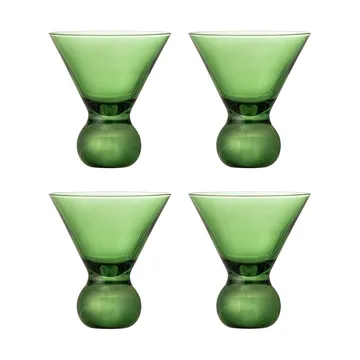 Verre à cocktail Corliss, lot de 4 - Vert - Bloomingville