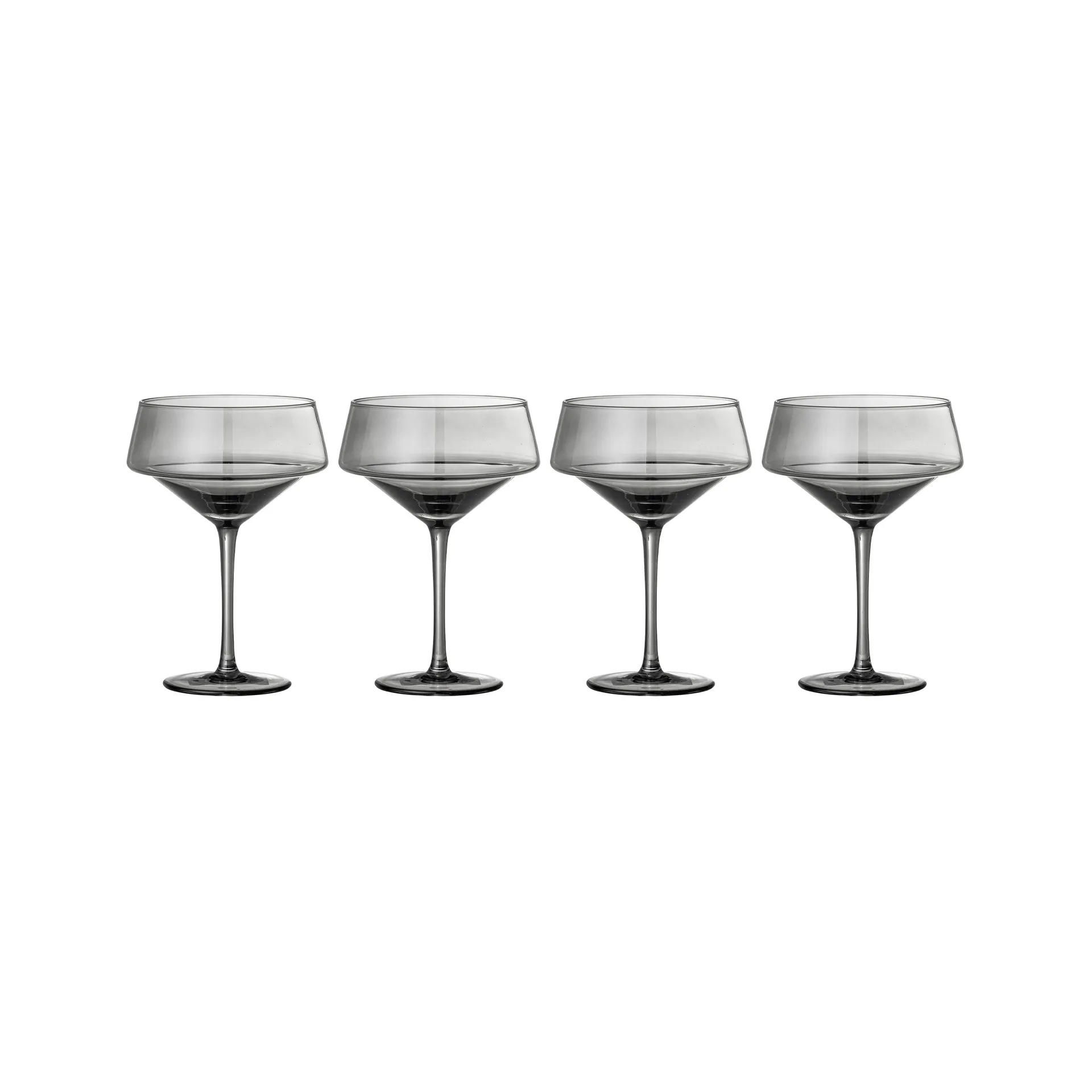 Verre à cocktail Yvette 33 cl Lot de 4, Gris Bloomingville