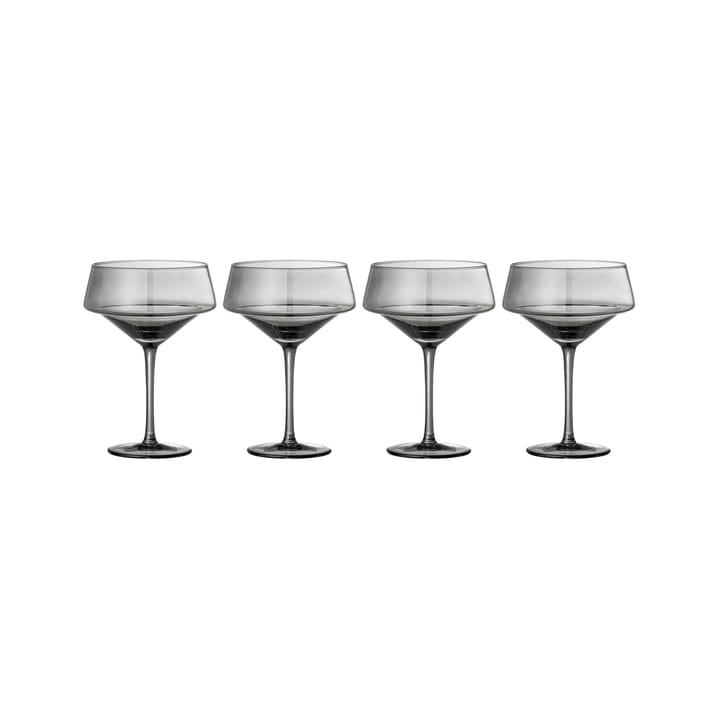 Verre à cocktail Yvette 33 cl Lot de 4 - Gris - Bloomingville