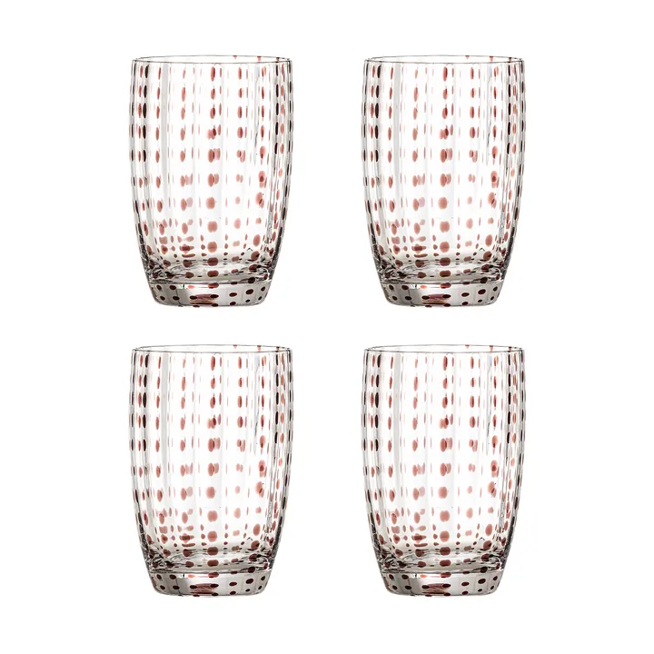 Verre Brinley, lot de 4 - Marron - Bloomingville