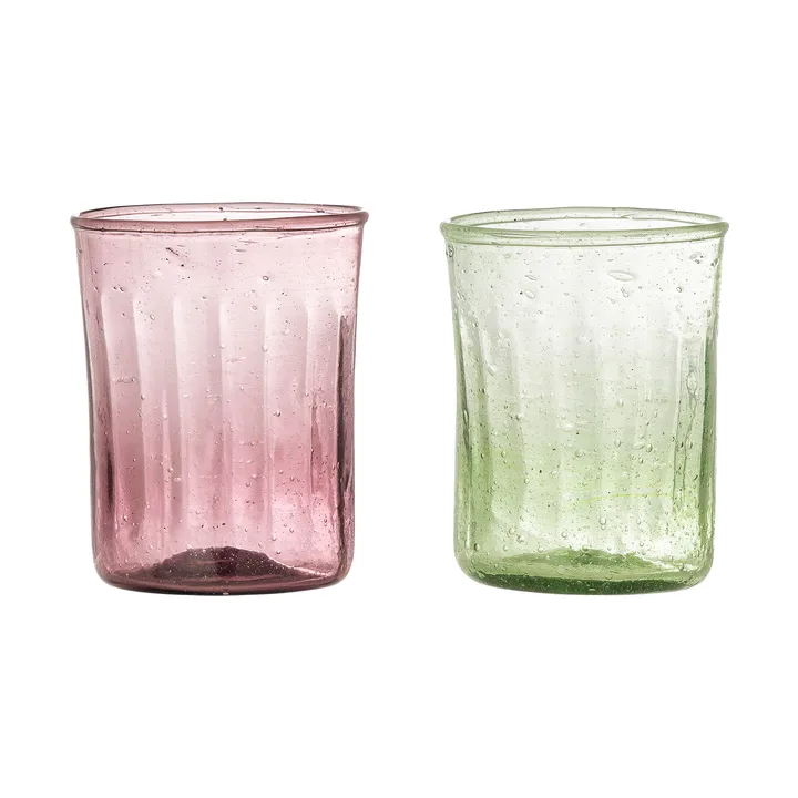 Verre Sunil, lot de 2 - Vert - Bloomingville