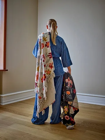 Vivielle plaid - Multicolore, 160x130 cm - Bloomingville