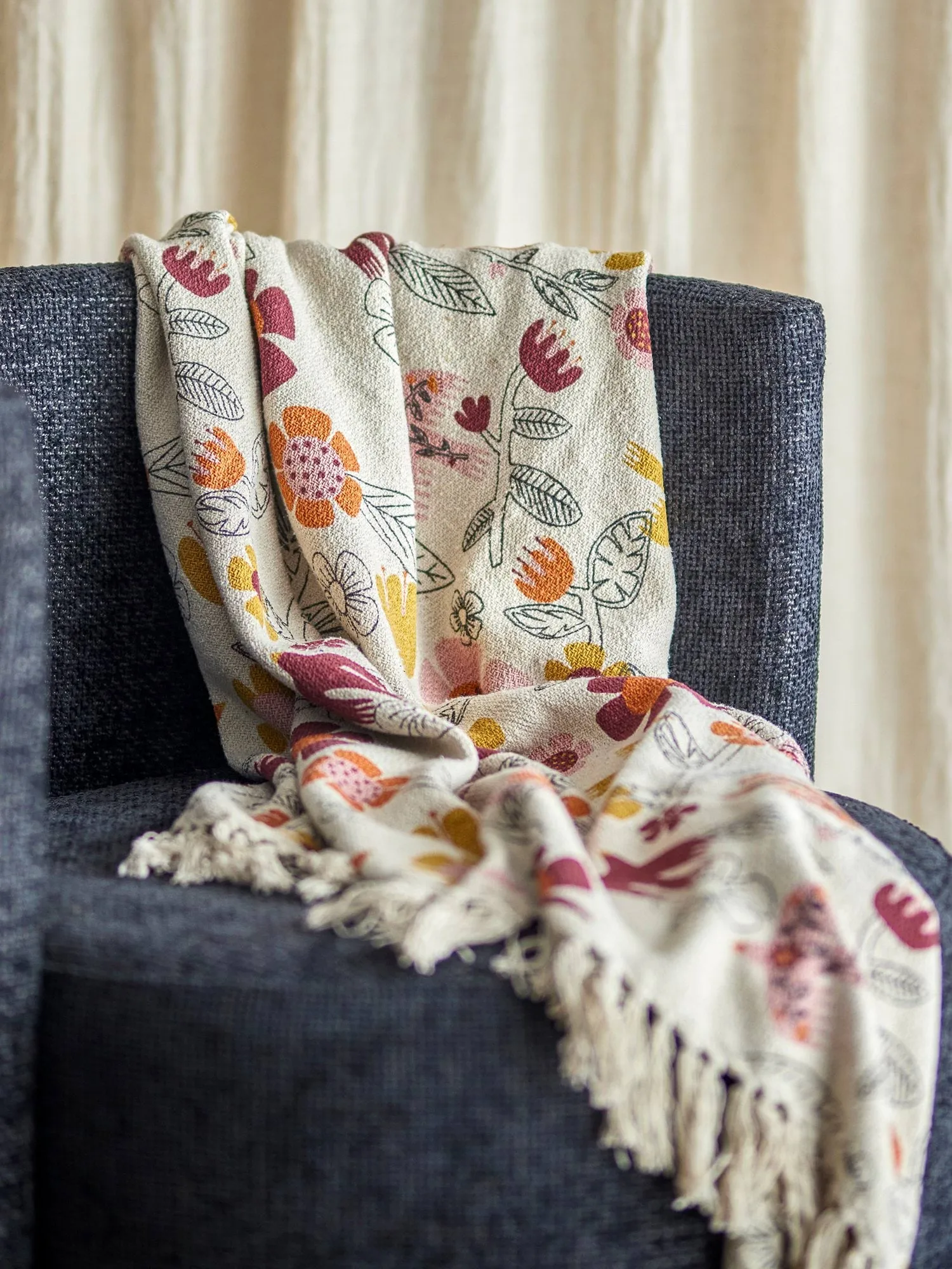 Vivielle plaid, Multicolore, 160x130 cm Bloomingville