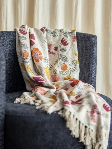 Vivielle plaid - Multicolore, 160x130 cm - Bloomingville