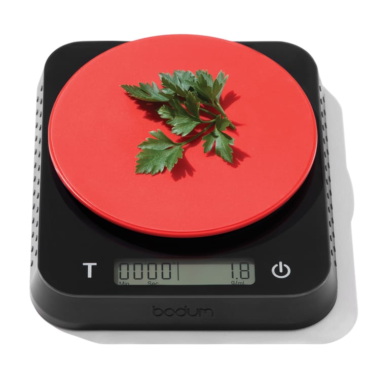 Balance de cuisine Bistro 13x15,7 cm, Noir-rouge Bodum