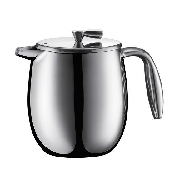 Bodum Cafetière à piston Columbia mat 4 tasses | Design Scandinave | Argenté