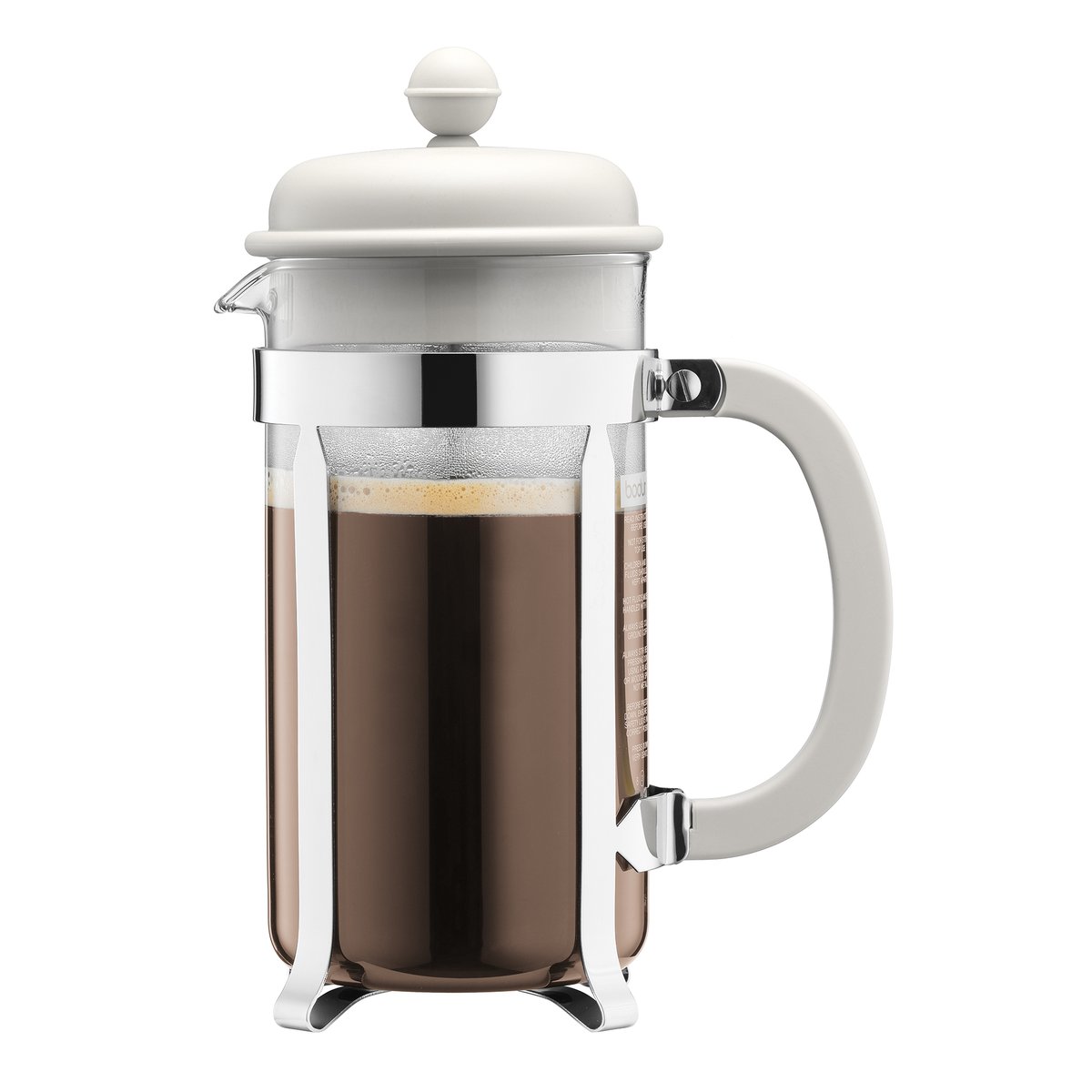 Bodum Cafetière Caffettiera blanche 8 tasses | Design Scandinave | Blanc