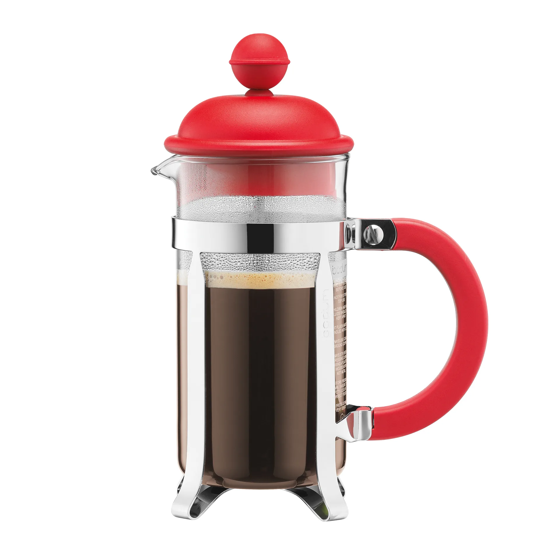 Cafetière Caffettiera rouge, 3 tasses Bodum