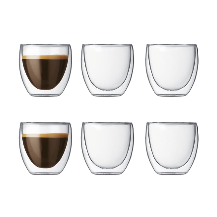 Verres à expresso à double paroi Bodum Pavina Small - 80 ml - 6