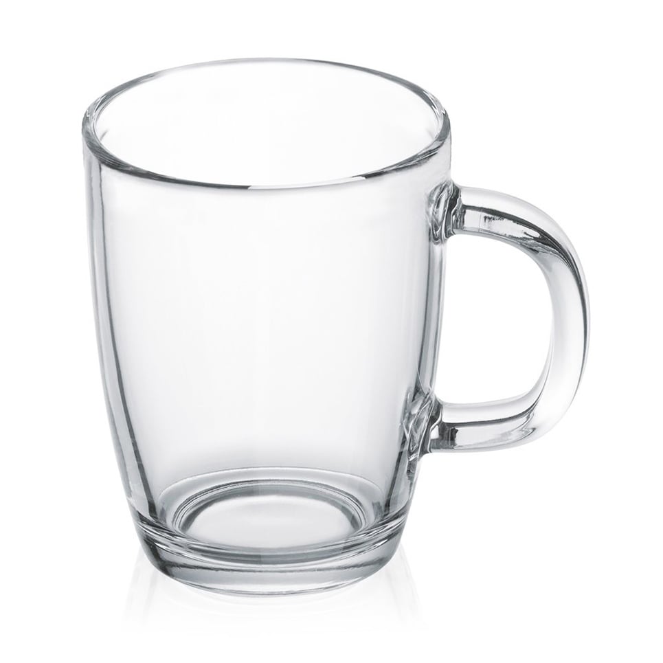 Bodum Tasse à café Bistro avec poignée 0,35 l | Design Scandinave | Tasses à café | Transparent