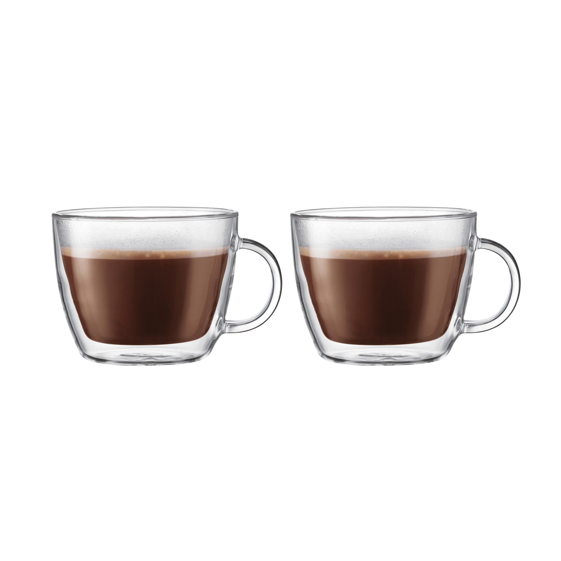 Tasse à latte double paroi avec anse Bistro 45 cl, Lot de 2 Bodum