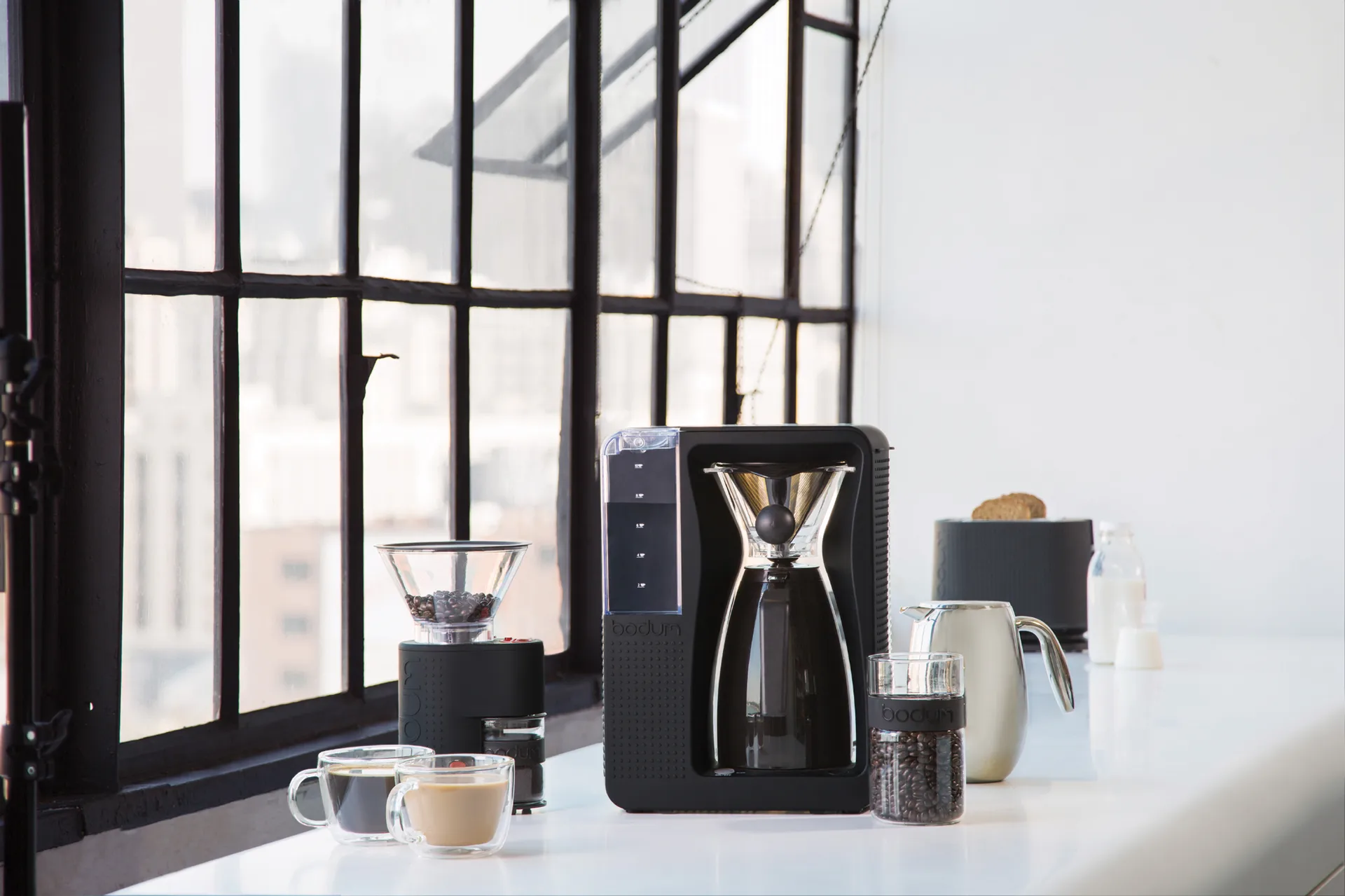 Tasse à latte double paroi avec anse Bistro 45 cl, Lot de 2 Bodum