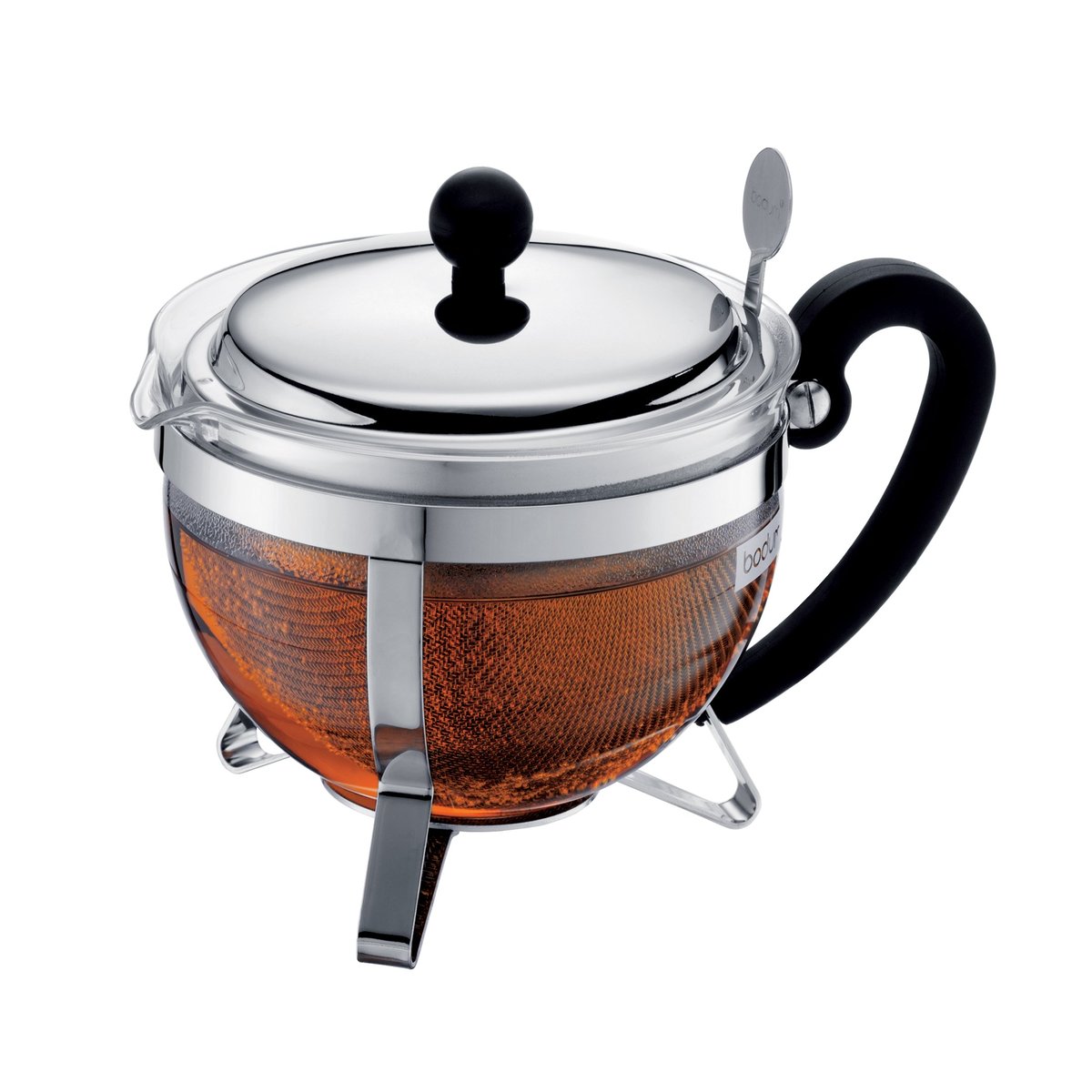 Bodum Théière Chambord chrome 1 L | Design Scandinave | Théières | Argenté