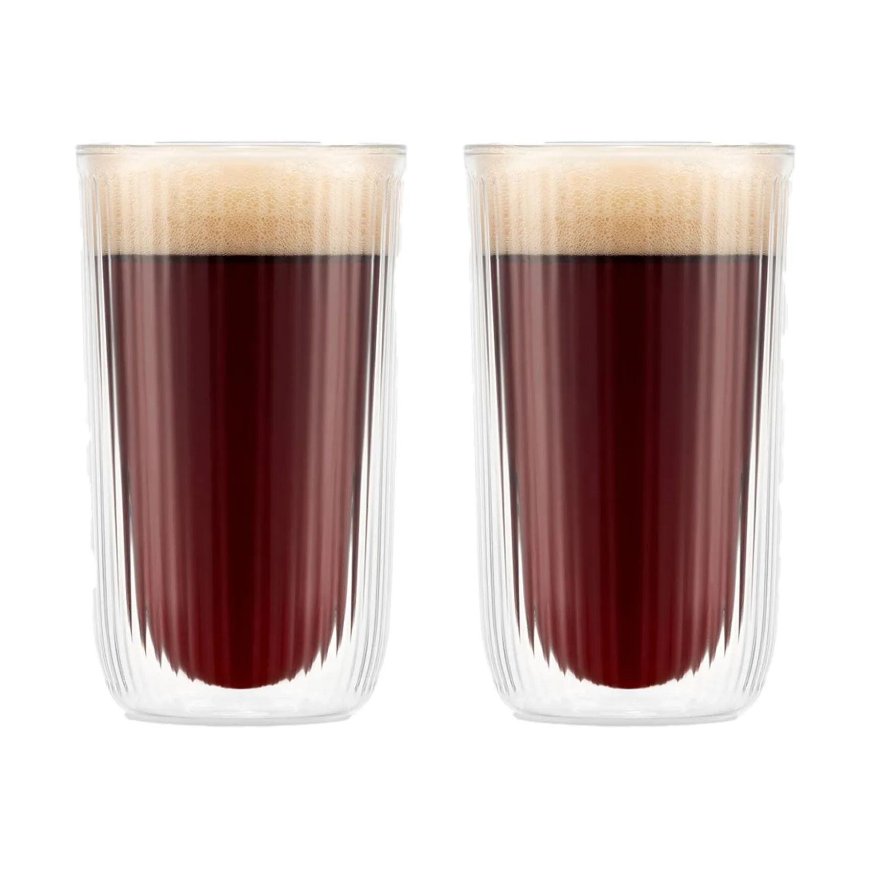 Verre à bière à double paroi Douro 45 cl Lot de 2, Clair Bodum