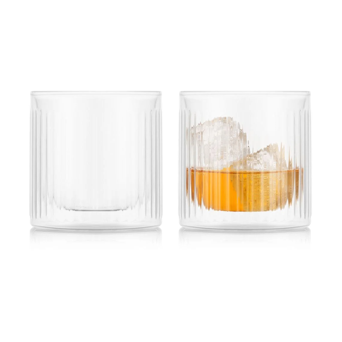 Bodum Verre à whisky double paroi Douro Bar dubbelväggigt whiskeyglas 30 cl Lot de 2 Clair