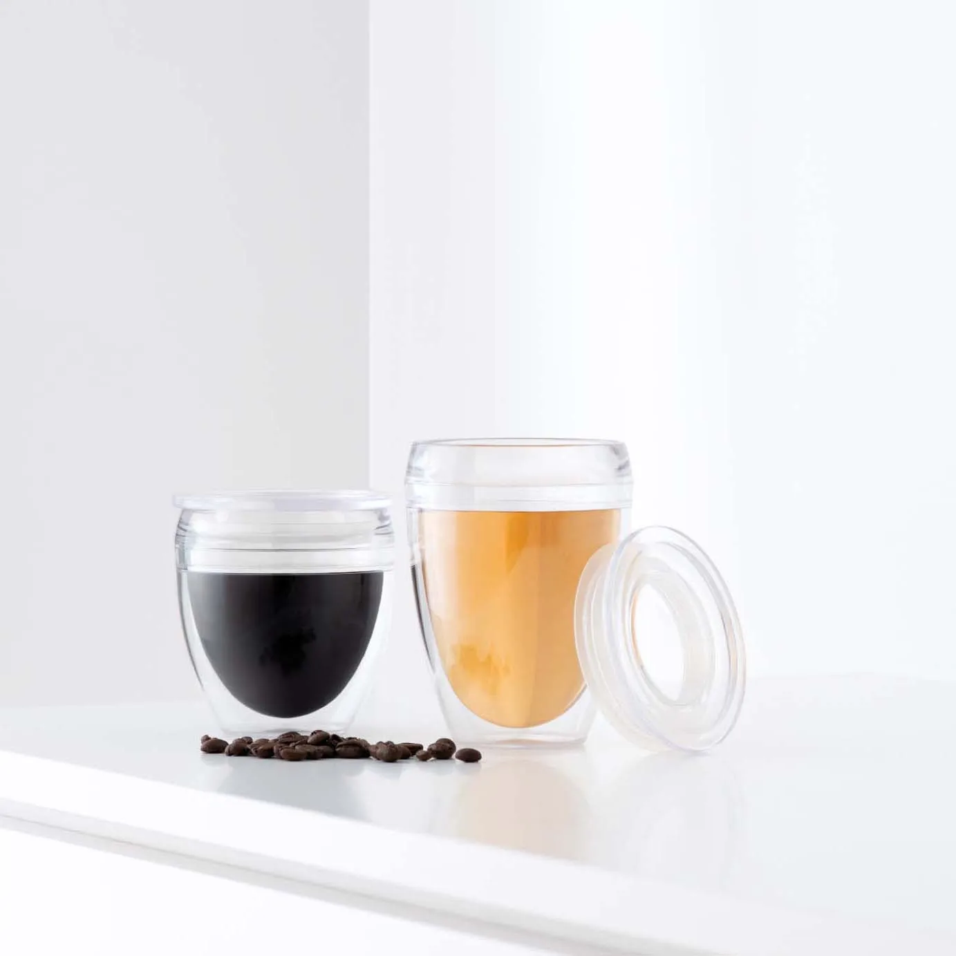 Verre double paroi Pavina To Go Lot de 2, 25 cl Bodum