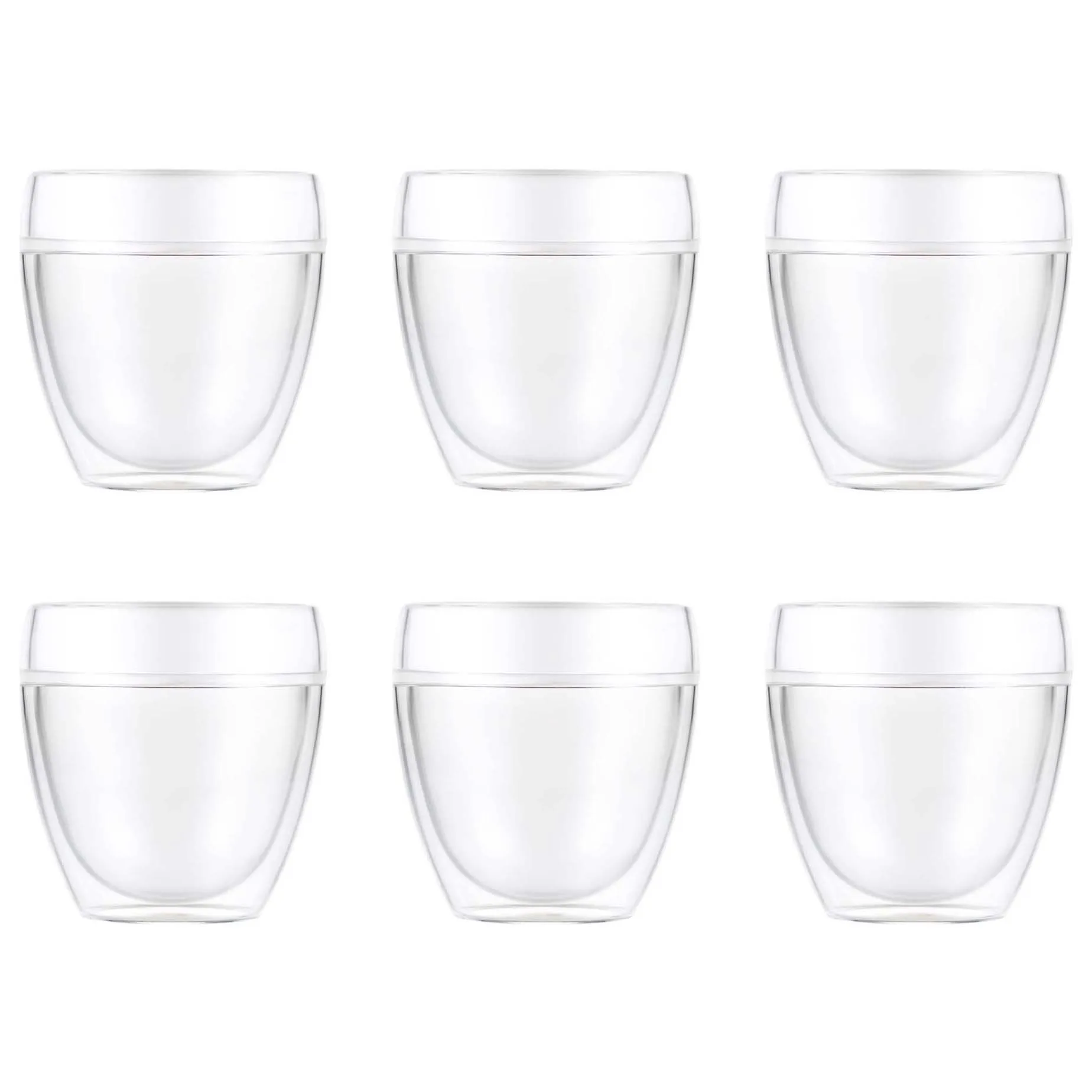 Verre en plastique à double paroi Pavina Outdoor Lot de 6, 25 cl Bodum
