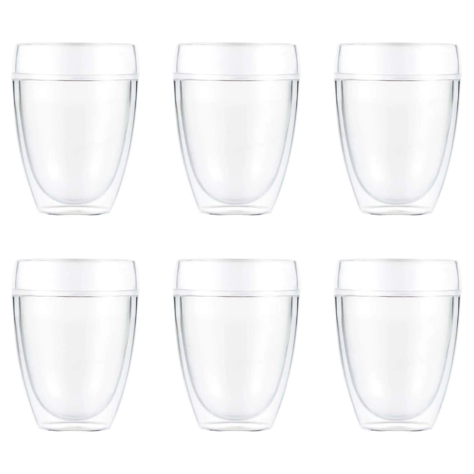 Verre en plastique à double paroi Pavina Outdoor Lot de 6, 35 cl Bodum