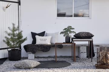 Chemin de table Merida 40x140 cm - noir - Boel & Jan