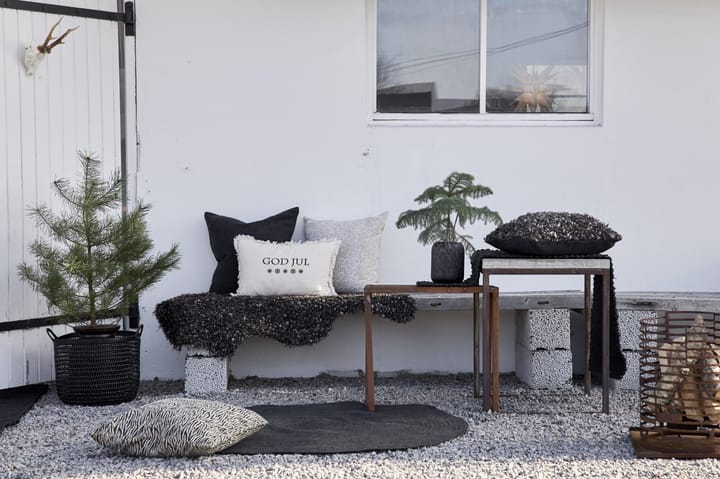 Chemin de table Merida 40x140 cm, noir Boel & Jan