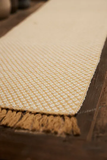 Chemin de table Roslagen 35x120 cm - Jaune - Boel & Jan