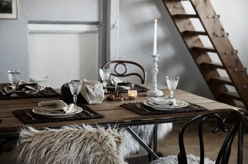 Coussin de chaise Dolly Ø35 cm - Marron - Boel & Jan