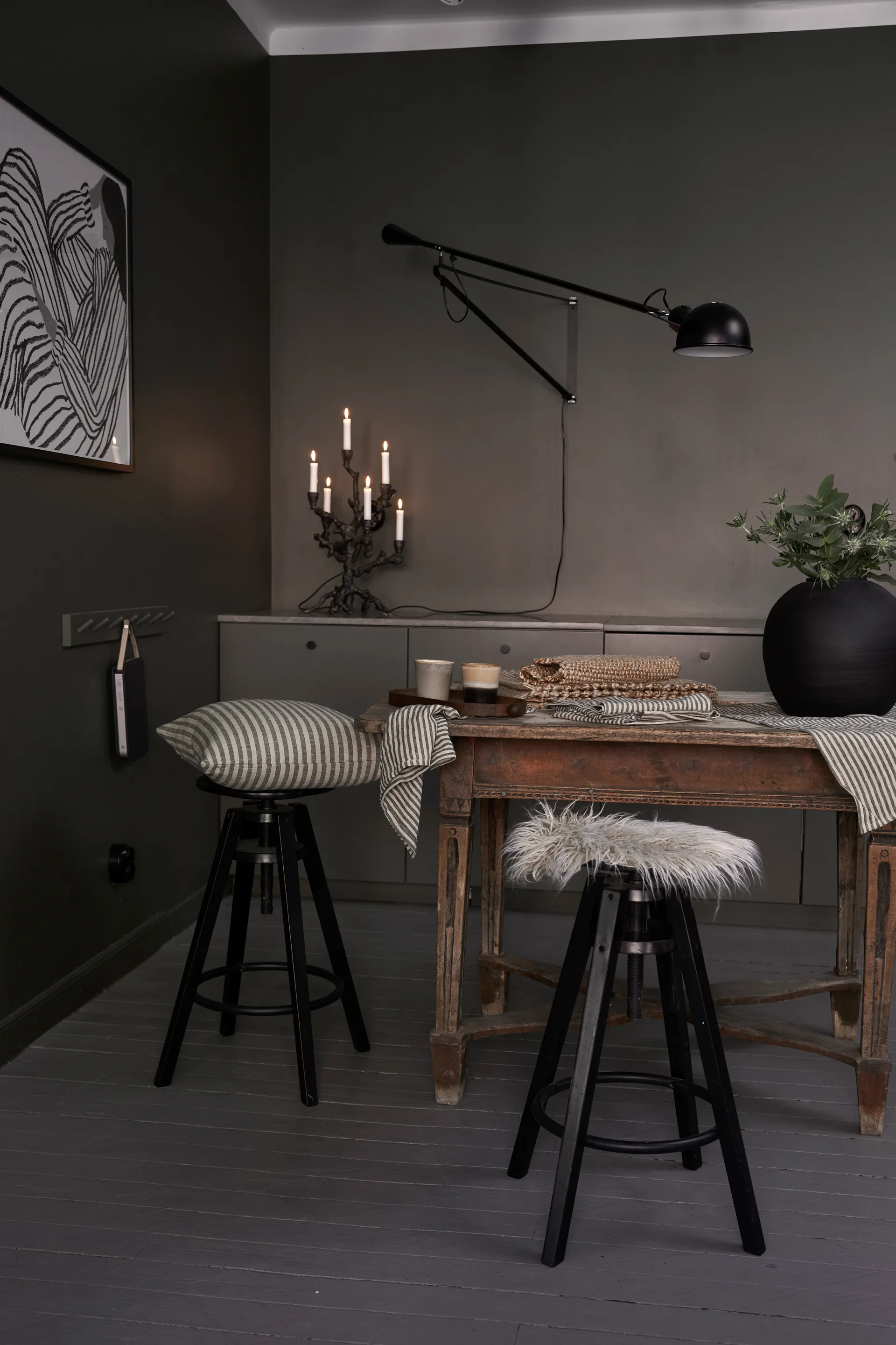 Coussin de chaise Dolly Ø35 cm, Marron Boel & Jan